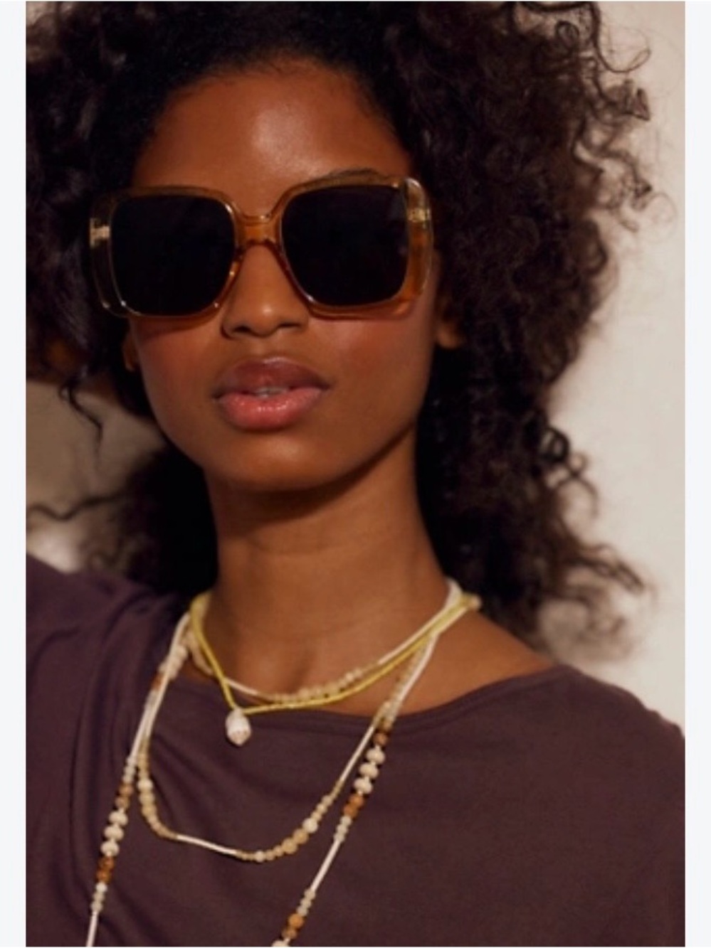 NEW Free People Simone Oversized Square Sunglasses glasses